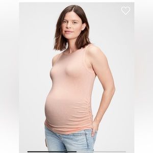 Maternity softspun tank top. Small. $25. Nwt. Soft pink
